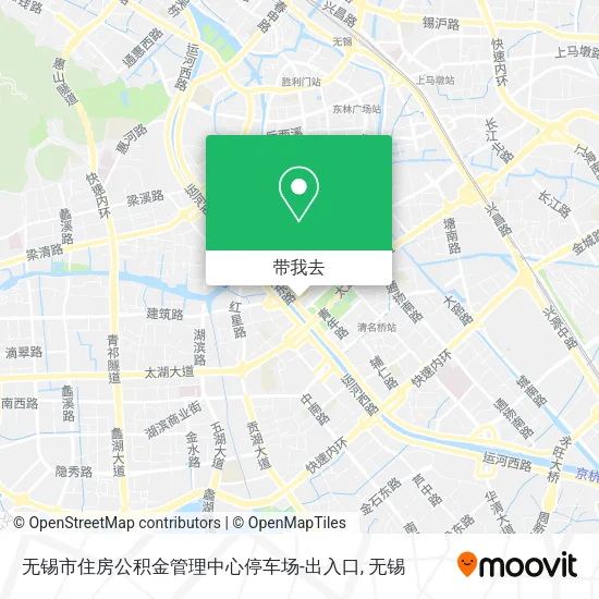 无锡市住房公积金管理中心停车场-出入口地图