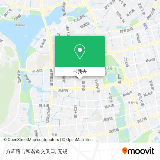方庙路与和谐道交叉口地图