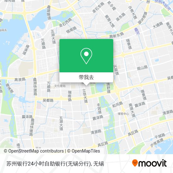 苏州银行24小时自助银行(无锡分行)地图