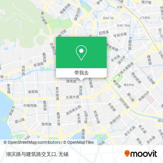 湖滨路与建筑路交叉口地图