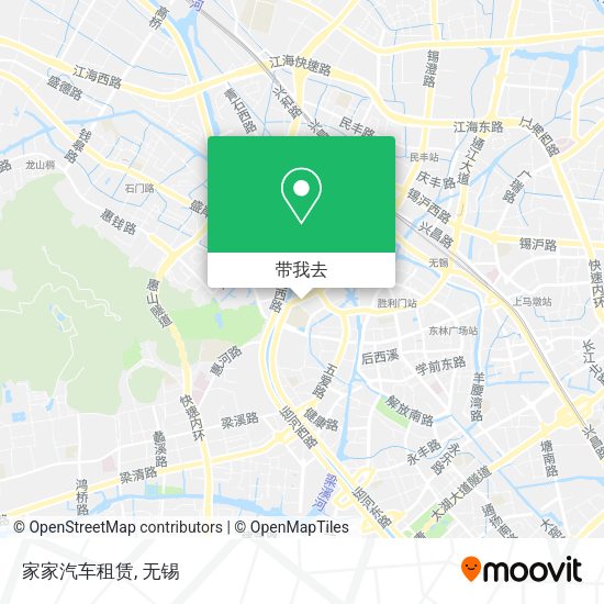 家家汽车租赁地图