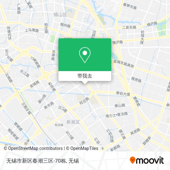 无锡市新区春潮三区-70栋地图