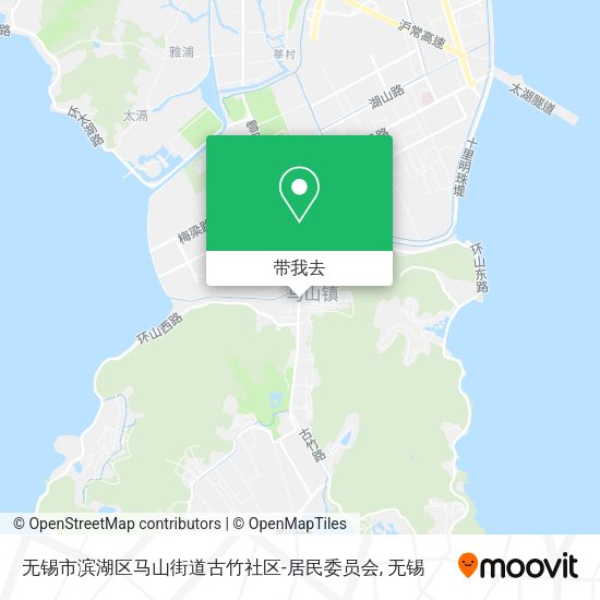无锡市滨湖区马山街道古竹社区-居民委员会地图