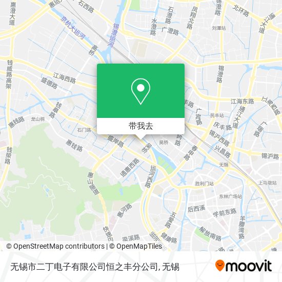 无锡市二丁电子有限公司恒之丰分公司地图