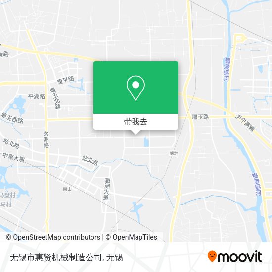 无锡市惠贤机械制造公司地图
