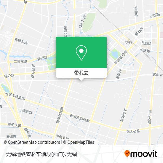 无锡地铁查桥车辆段(西门)地图
