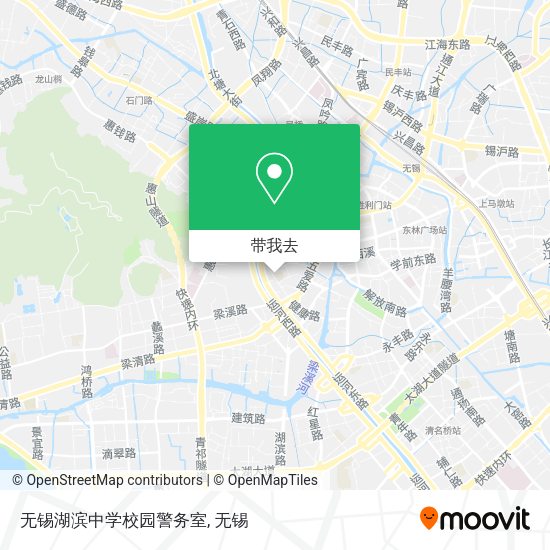 无锡湖滨中学校园警务室地图