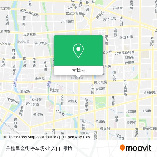 丹桂里金街停车场-出入口地图