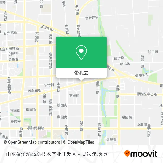 山东省潍坊高新技术产业开发区人民法院地图