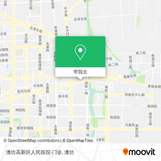 潍坊高新区人民医院-门诊地图