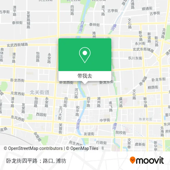 卧龙街四平路；路口地图