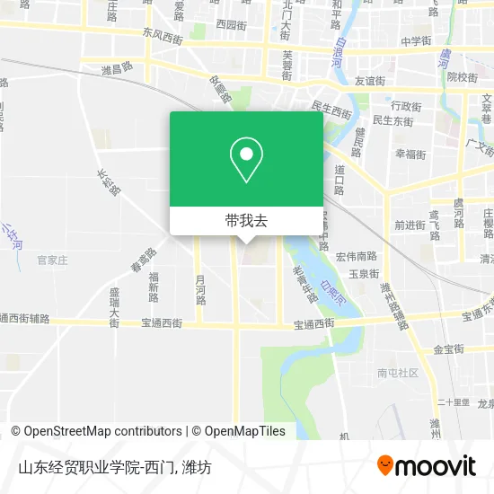 山东经贸职业学院-西门地图