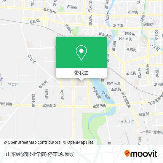 山东经贸职业学院-停车场地图