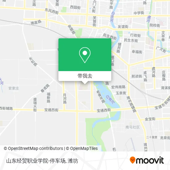 山东经贸职业学院-停车场地图