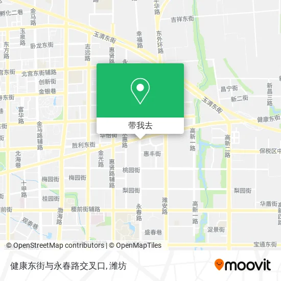 健康东街与永春路交叉口地图