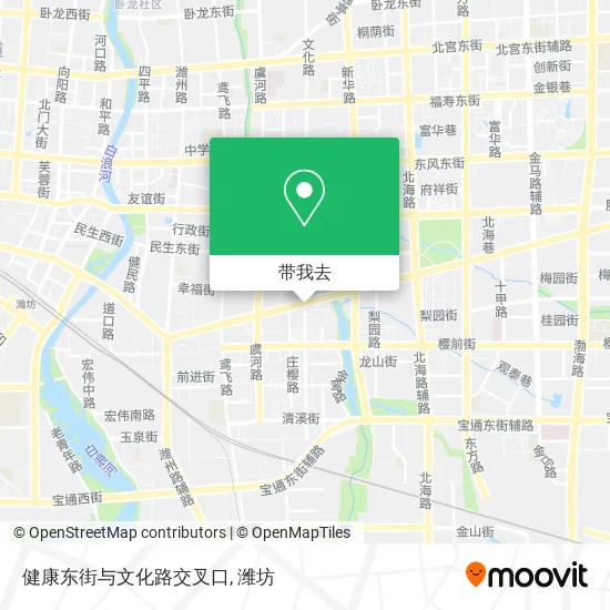健康东街与文化路交叉口地图