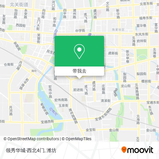 领秀华城-西北4门地图