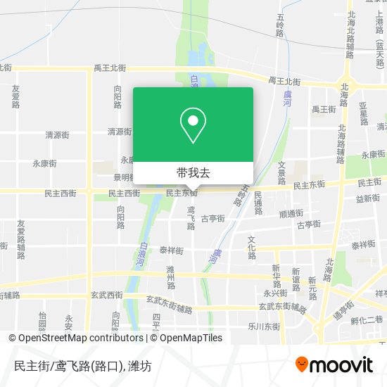 民主街/鸢飞路(路口)地图