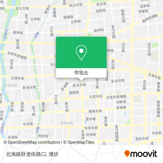 北海路卧龙街路口地图