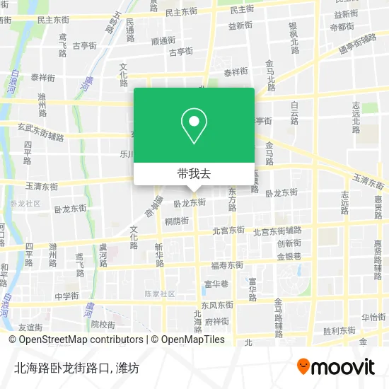 北海路卧龙街路口地图