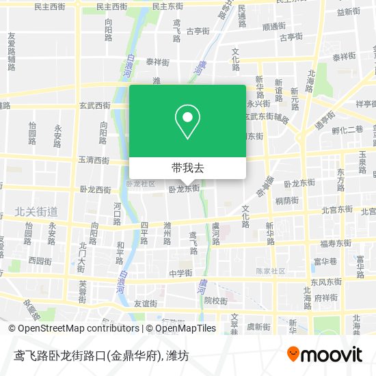 鸢飞路卧龙街路口(金鼎华府)地图