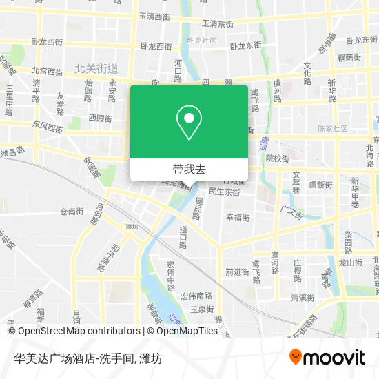 华美达广场酒店-洗手间地图