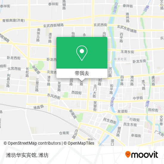 潍坊华实宾馆地图