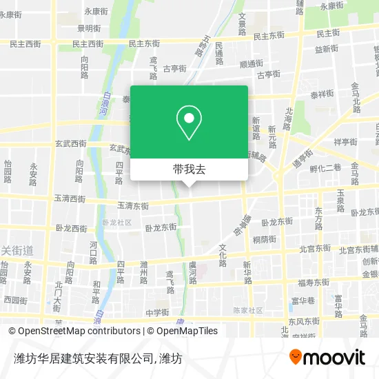 潍坊华居建筑安装有限公司地图
