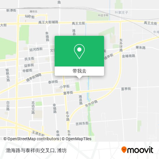渤海路与泰祥街交叉口地图