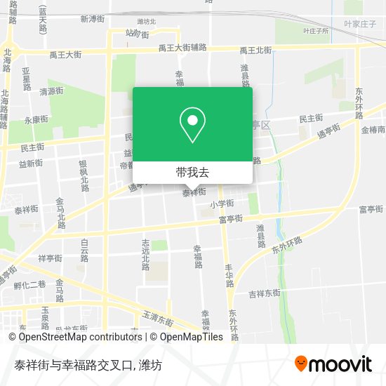 泰祥街与幸福路交叉口地图