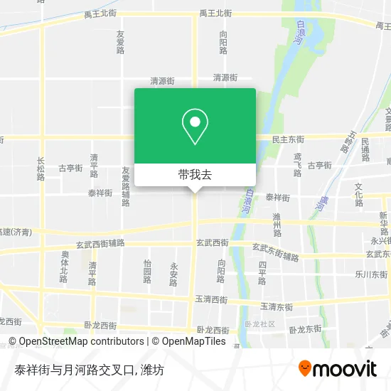 泰祥街与月河路交叉口地图