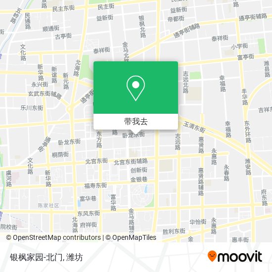 银枫家园-北门地图