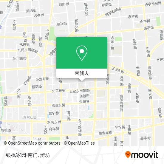 银枫家园-南门地图