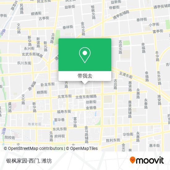 银枫家园-西门地图