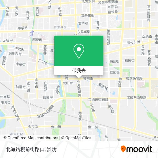 北海路樱前街路口地图