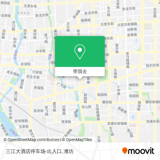 三江大酒店停车场-出入口地图