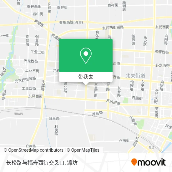 长松路与福寿西街交叉口地图