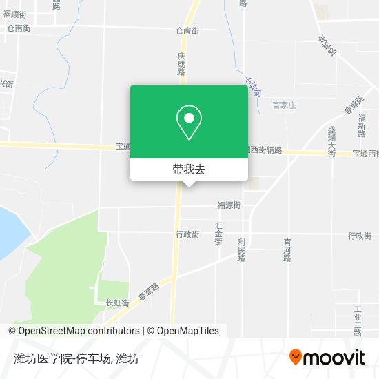 潍坊医学院-停车场地图