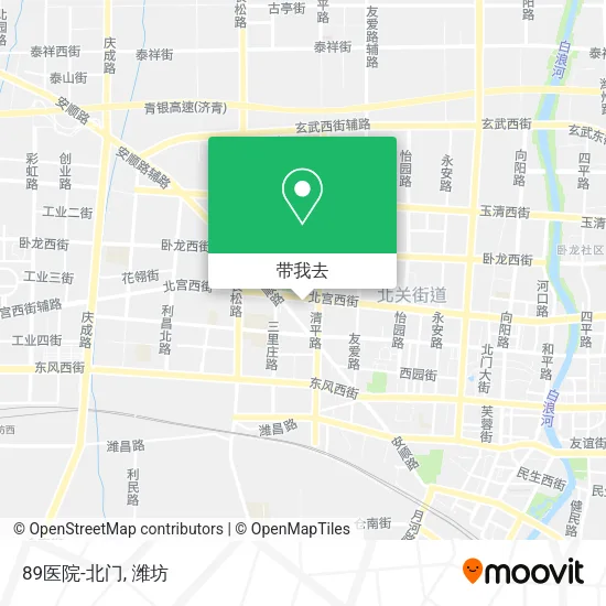 89医院-北门地图