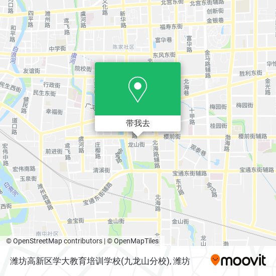 潍坊高新区学大教育培训学校(九龙山分校)地图