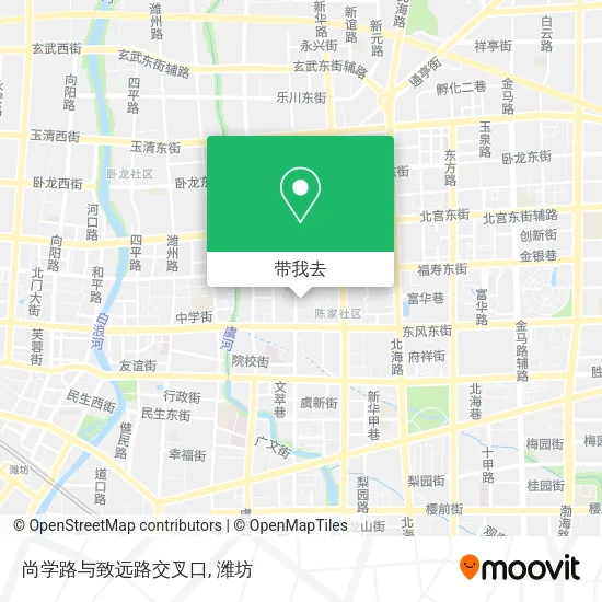 尚学路与致远路交叉口地图
