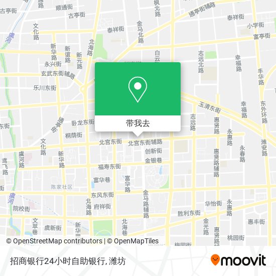 招商银行24小时自助银行地图