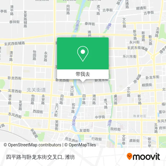 四平路与卧龙东街交叉口地图