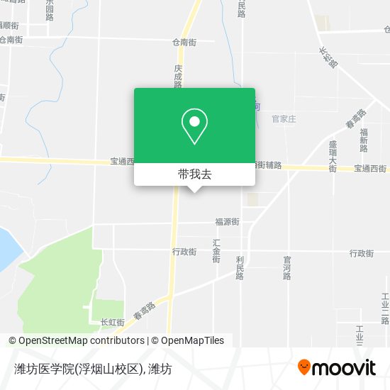 潍坊医学院(浮烟山校区)地图