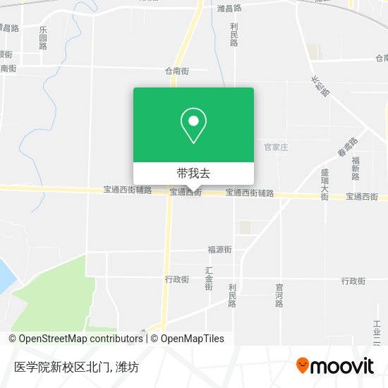 医学院新校区北门地图