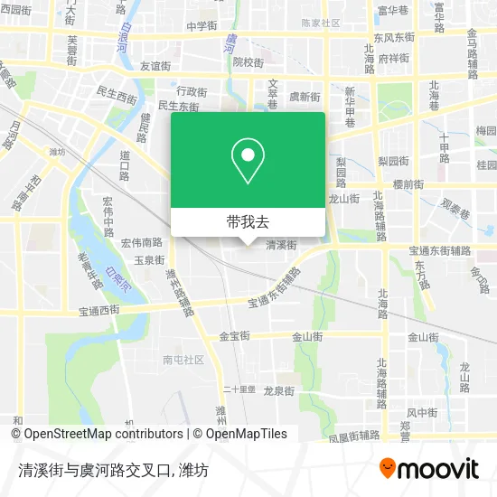 清溪街与虞河路交叉口地图