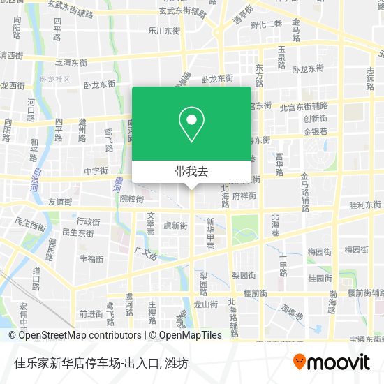 佳乐家新华店停车场-出入口地图