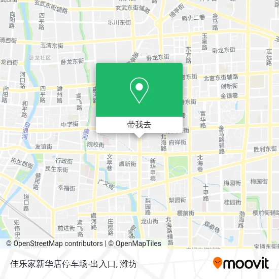佳乐家新华店停车场-出入口地图