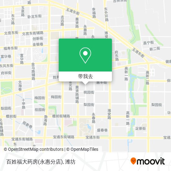 百姓福大药房(永惠分店)地图
