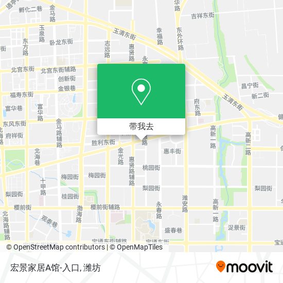 宏景家居A馆-入口地图